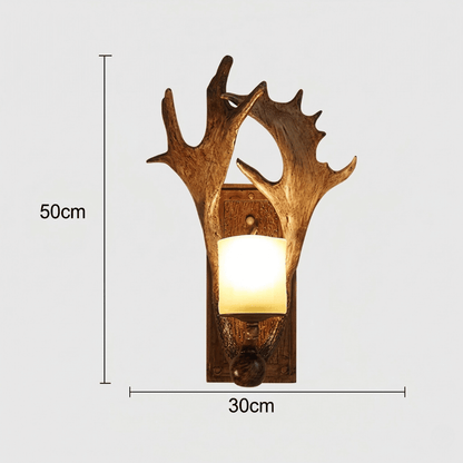 Resin Antler Wall Sconce