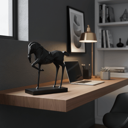 Faceted Horse Sculpture