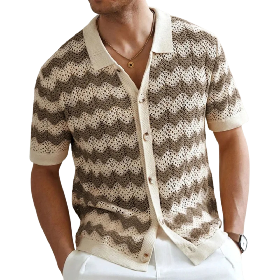 Coastal Mesh™ Knitted Cutout Shirt