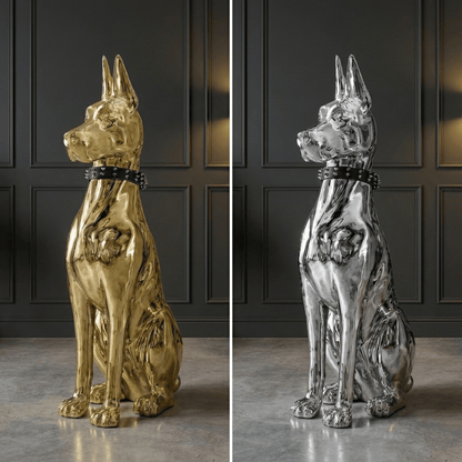 SENTINEL GUARD | Floor Sculpture with Studded Collar