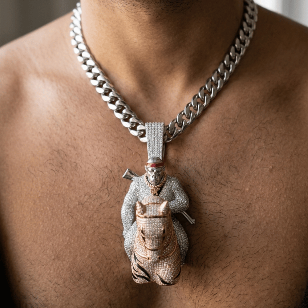 Iced Out King of the Jungle Pendant
