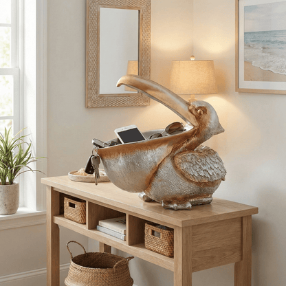 COASTAL KEEPER | Pelican Storage Sculpture
