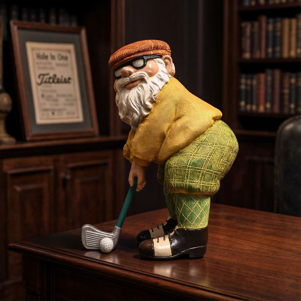 Golf Gnome Sculpture