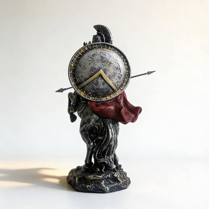 THE AGEMA Mounted Spartan Cavalry Sculpture · Hand-Finished Resin
