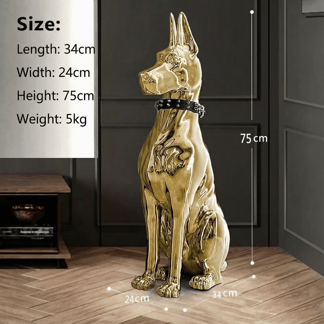 SENTINEL GUARD | Floor Sculpture with Studded Collar