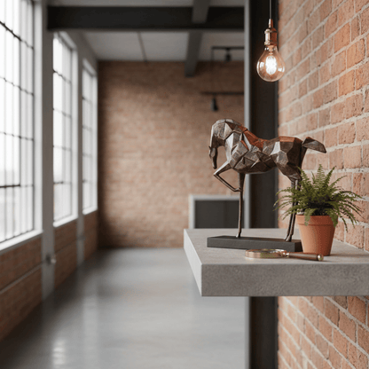 Faceted Horse Sculpture