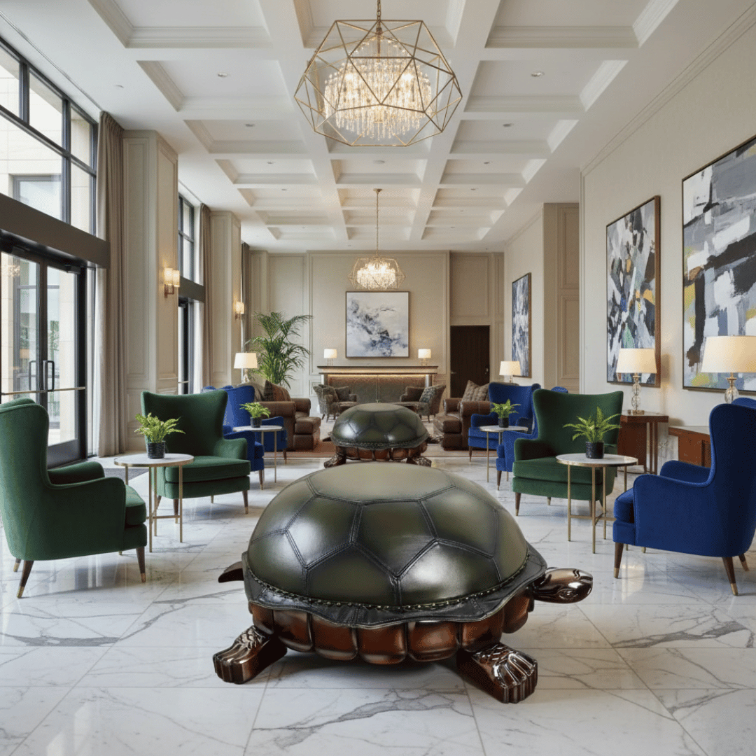 Turtle Ottoman Stool