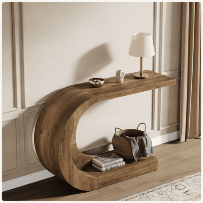 WaveForm™ C-Shaped Console Table