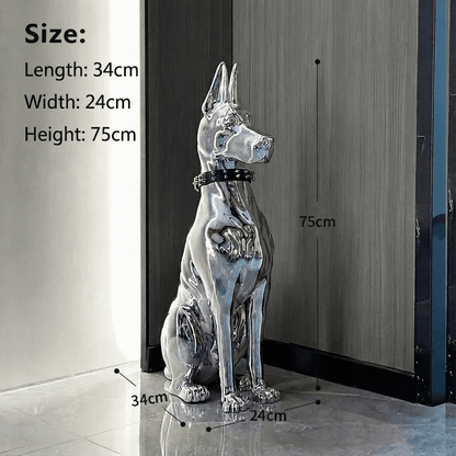 SENTINEL GUARD | Floor Sculpture with Studded Collar