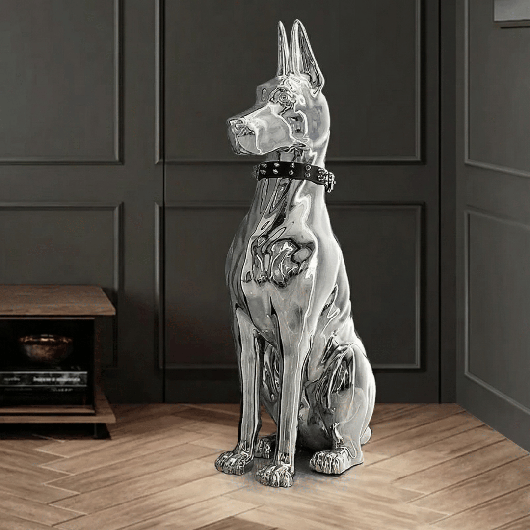 SENTINEL GUARD | Floor Sculpture with Studded Collar