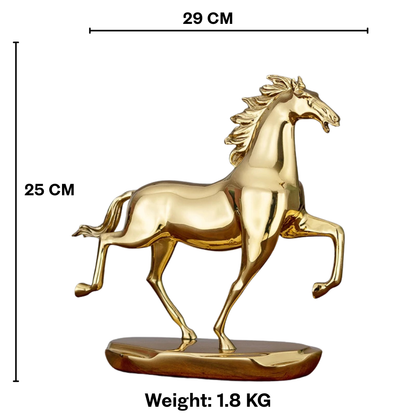 Equestrian Elegance - Copper Horse Sculpture