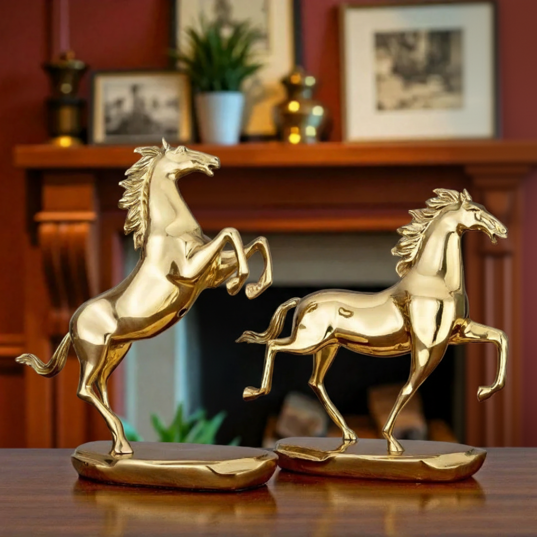 Equestrian Elegance - Copper Horse Sculpture