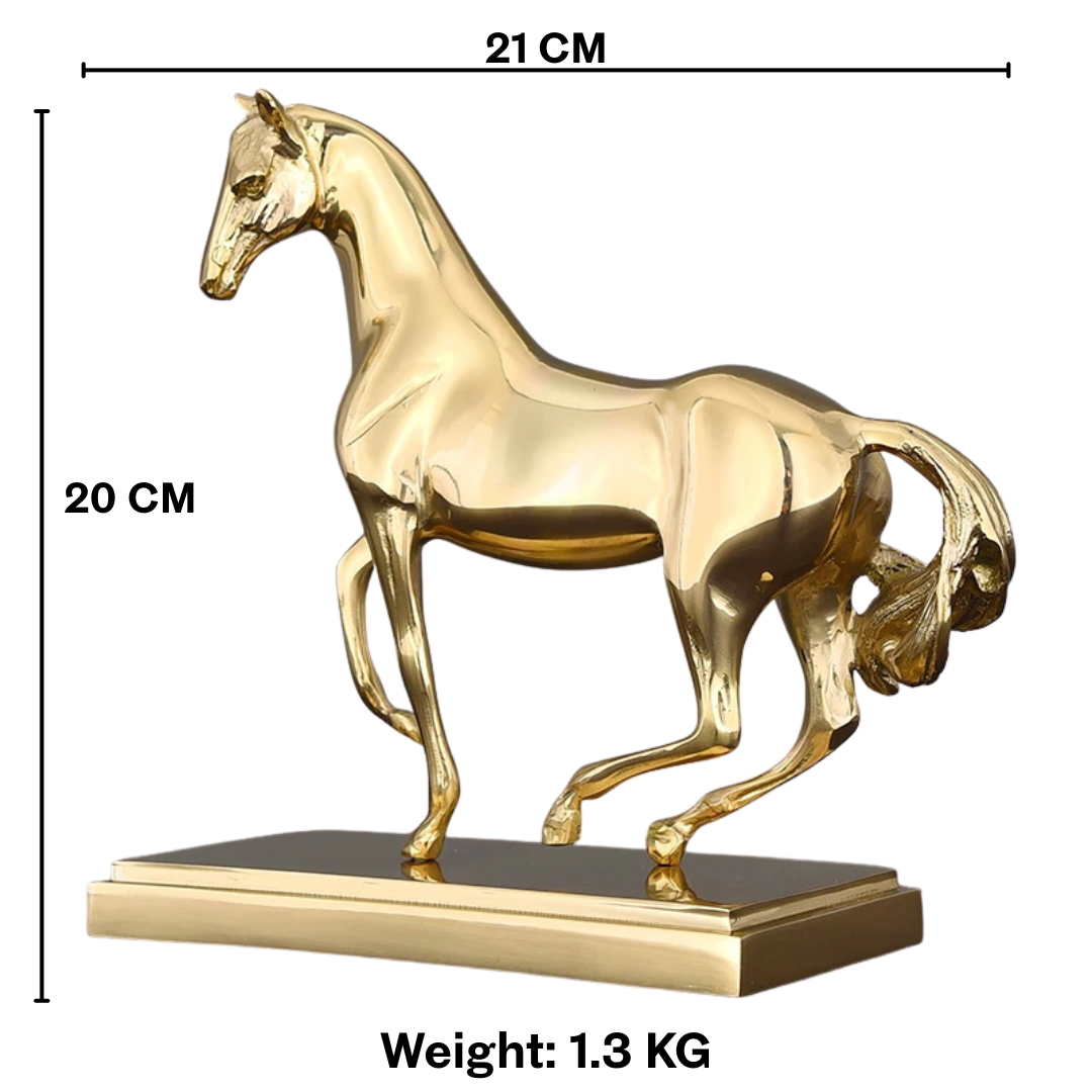 Equestrian Elegance - Copper Horse Sculpture