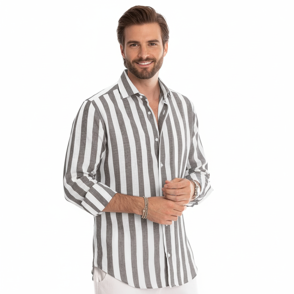 Moseles Retro Striped Shirt