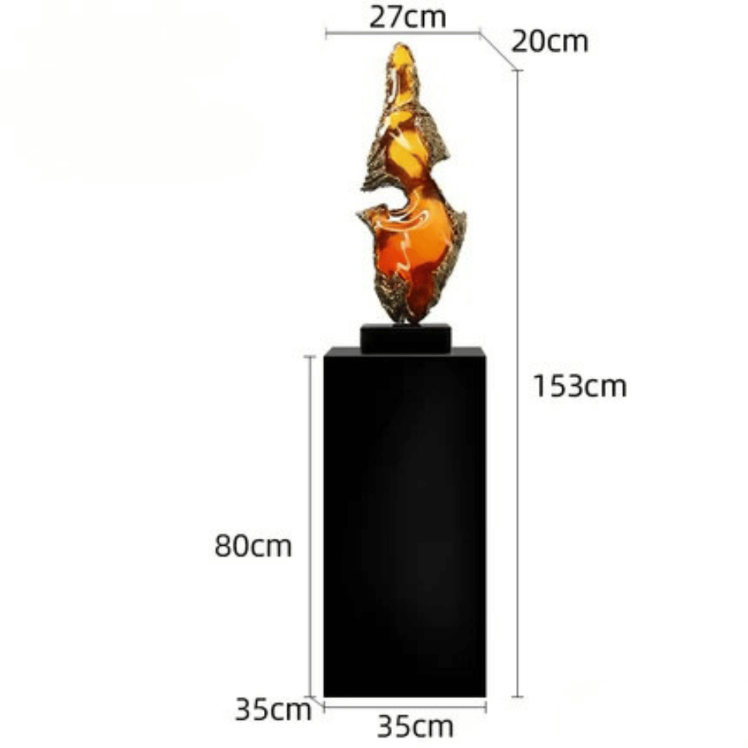 Large Abstract Resin Sculpture