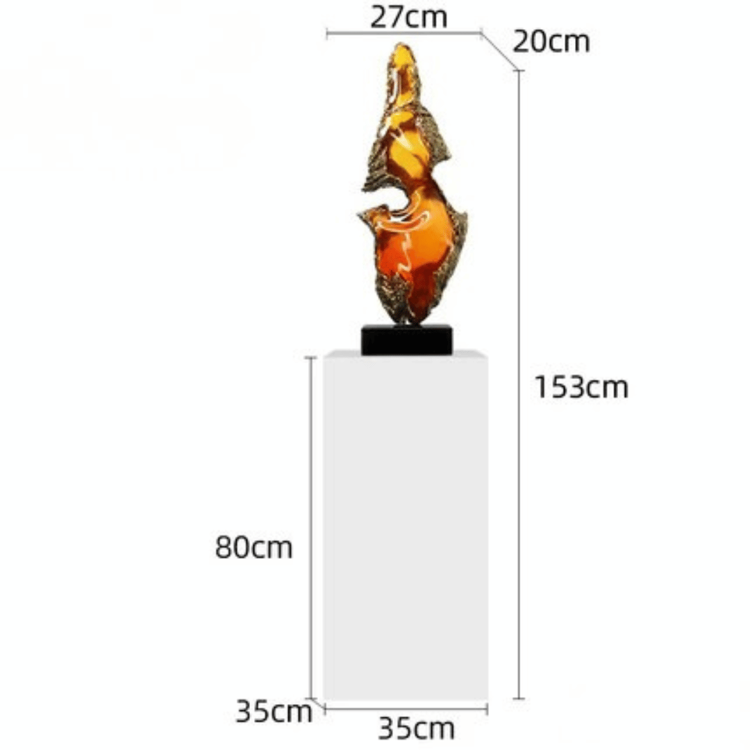Large Abstract Resin Sculpture
