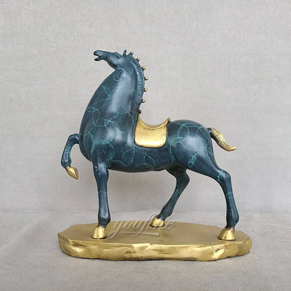 THE STEED | Hand-Painted Bronze Equestrian Sculpture