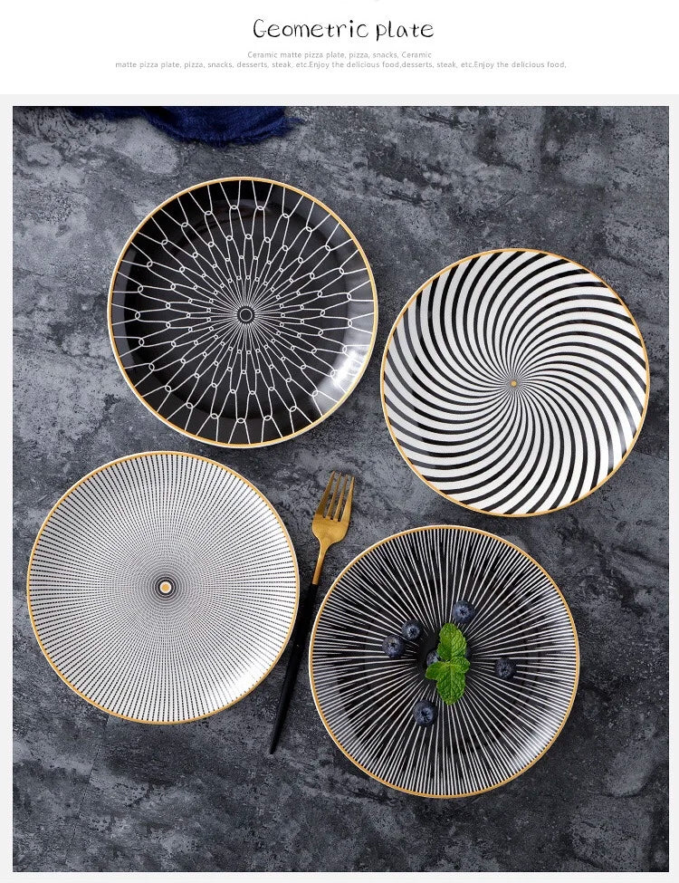 Hypnotic™ Geometric Dinner Plate Collection