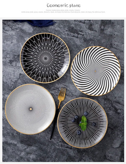 Hypnotic™ Geometric Dinner Plate Collection