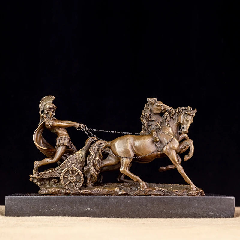 THE CHARIOT | Roman Warrior Bronze Sculpture