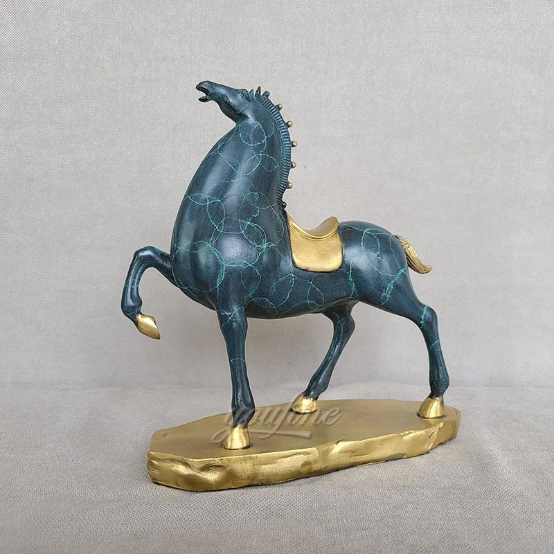 THE STEED | Hand-Painted Bronze Equestrian Sculpture