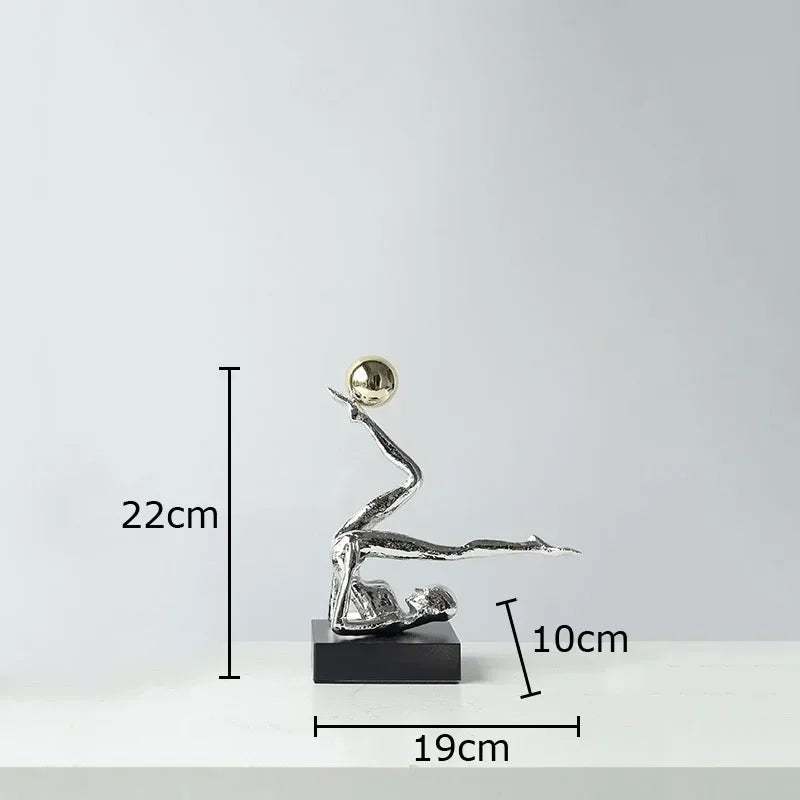 The Equilibrium - Handstand Figure Sculpture in Cast Iron