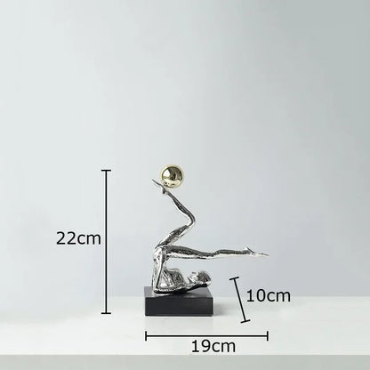 The Equilibrium - Handstand Figure Sculpture in Cast Iron