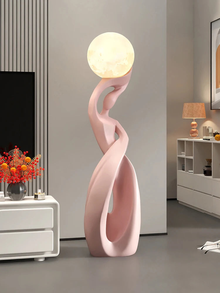 Lunar Embrace Floor Sculpture