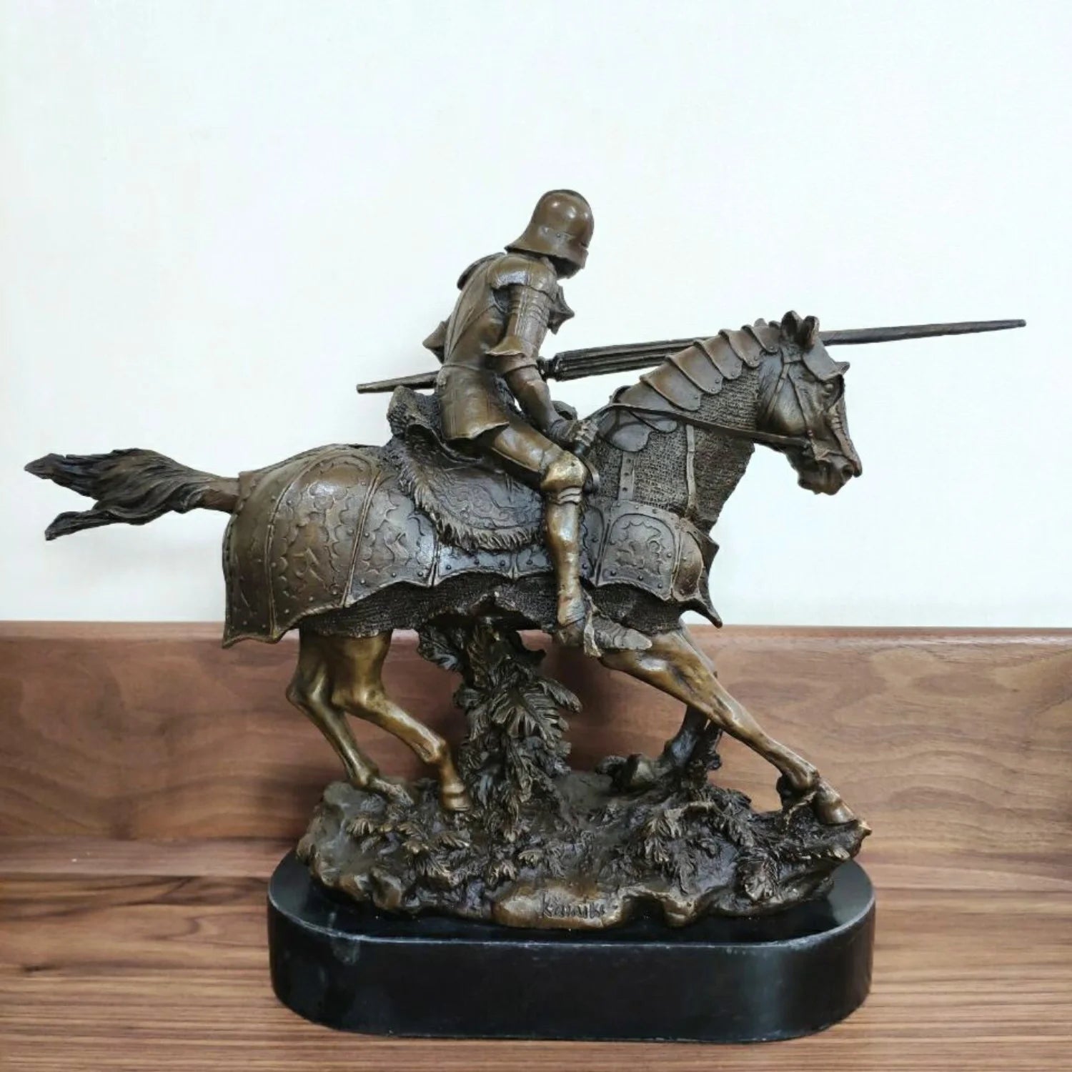 THE VALIANT CHARGE | Bronze Knight Sculpture