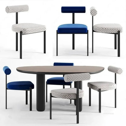 Nordic Three-Leg Upholstered Dining Chair