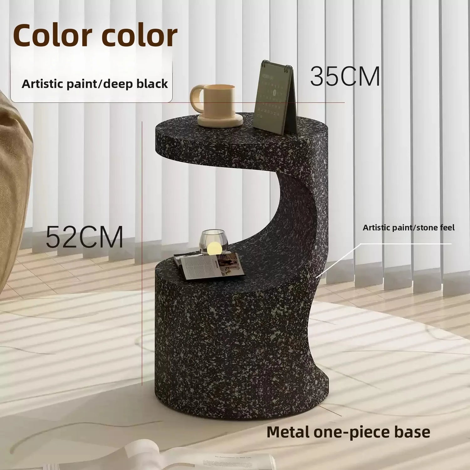 Zen Curve™ Terrazzo Side Table