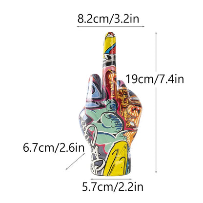 Graffiti Hand Resin Sculpture