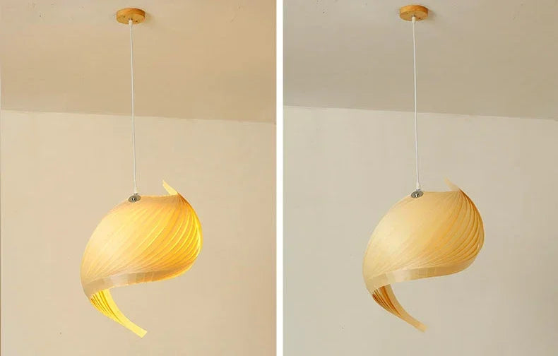 The Marea - Shell-Inspired Pendant Light in Natural Materials