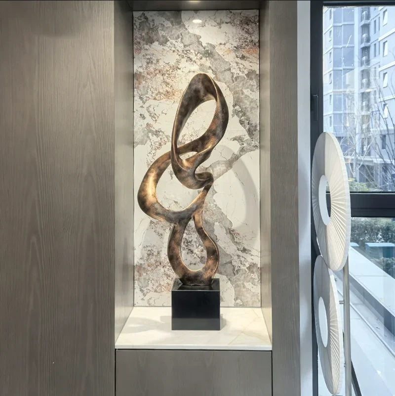 ASCENDING GRACE | Abstract Swan Sculpture