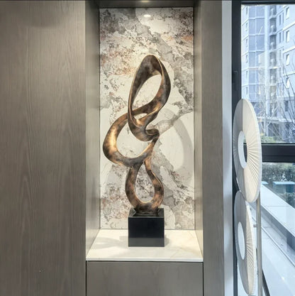 ASCENDING GRACE | Abstract Swan Sculpture