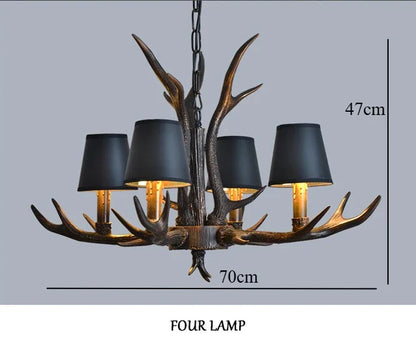 Resin Antler Chandelier