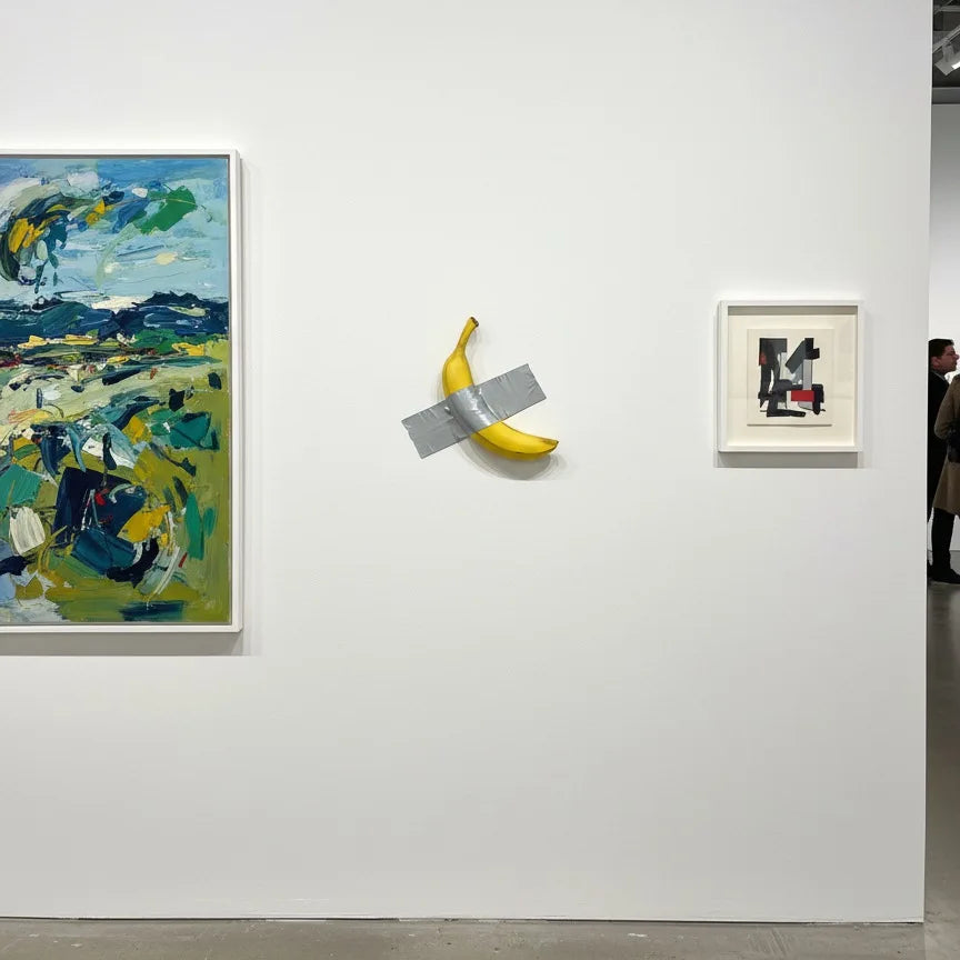 Taped Banana Wall Decor