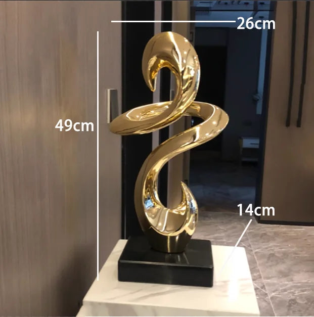 ASCENDING GRACE | Abstract Swan Sculpture