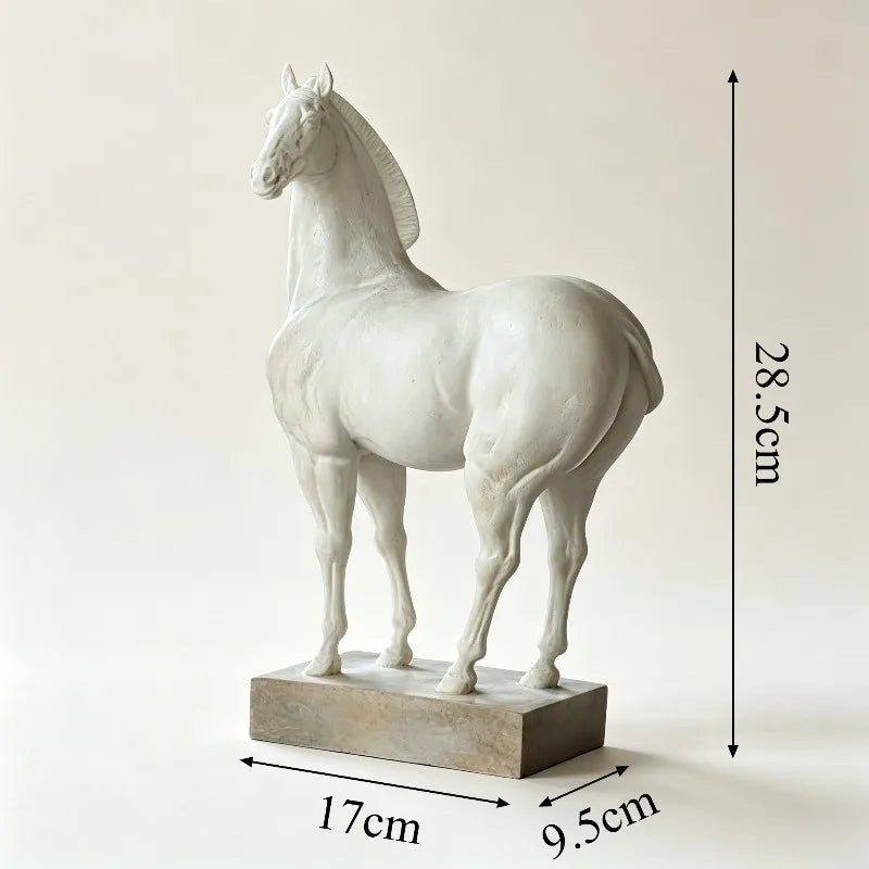 Retro Resin Horse Figurine