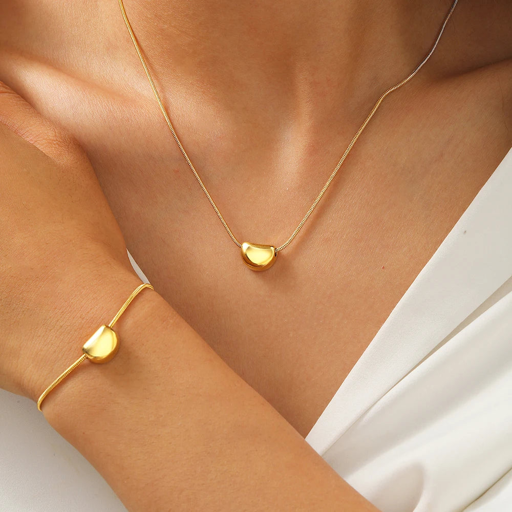 Luméa™ Duo – Minimalistisches Armband- und Halsketten-Set