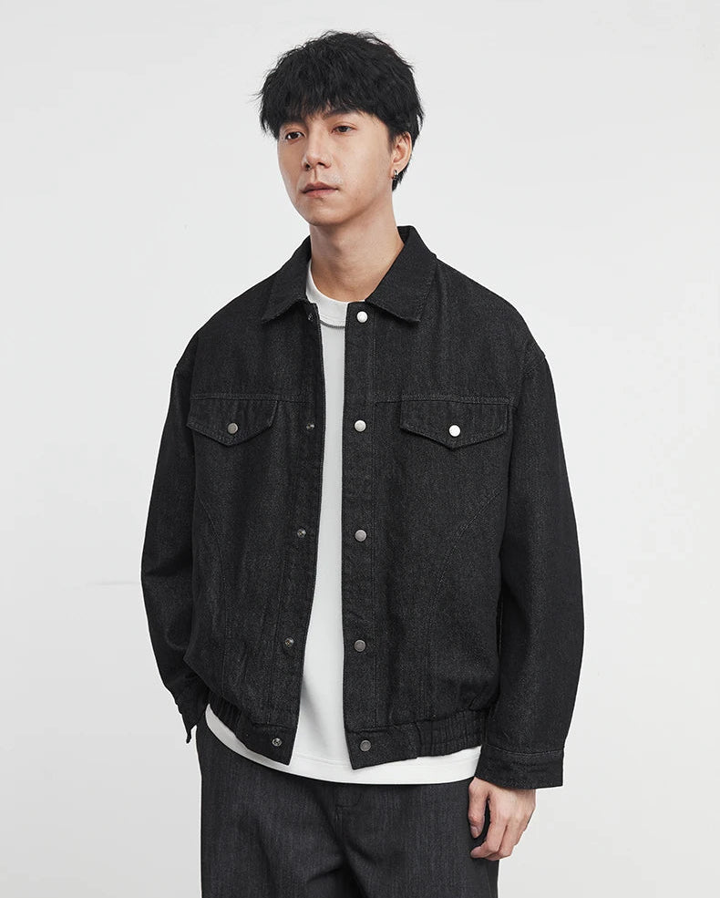 Washed Denim Work Jacket