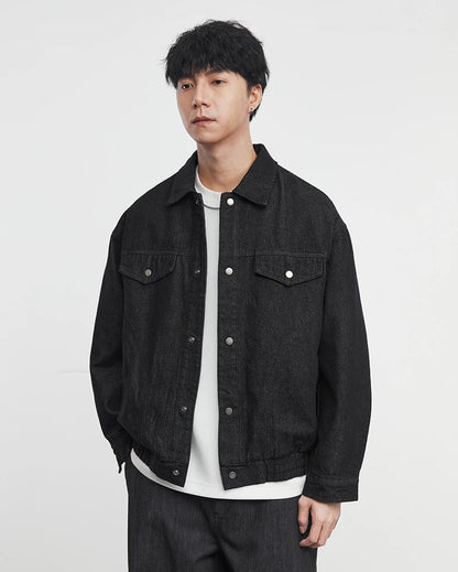 Washed Denim Work Jacket