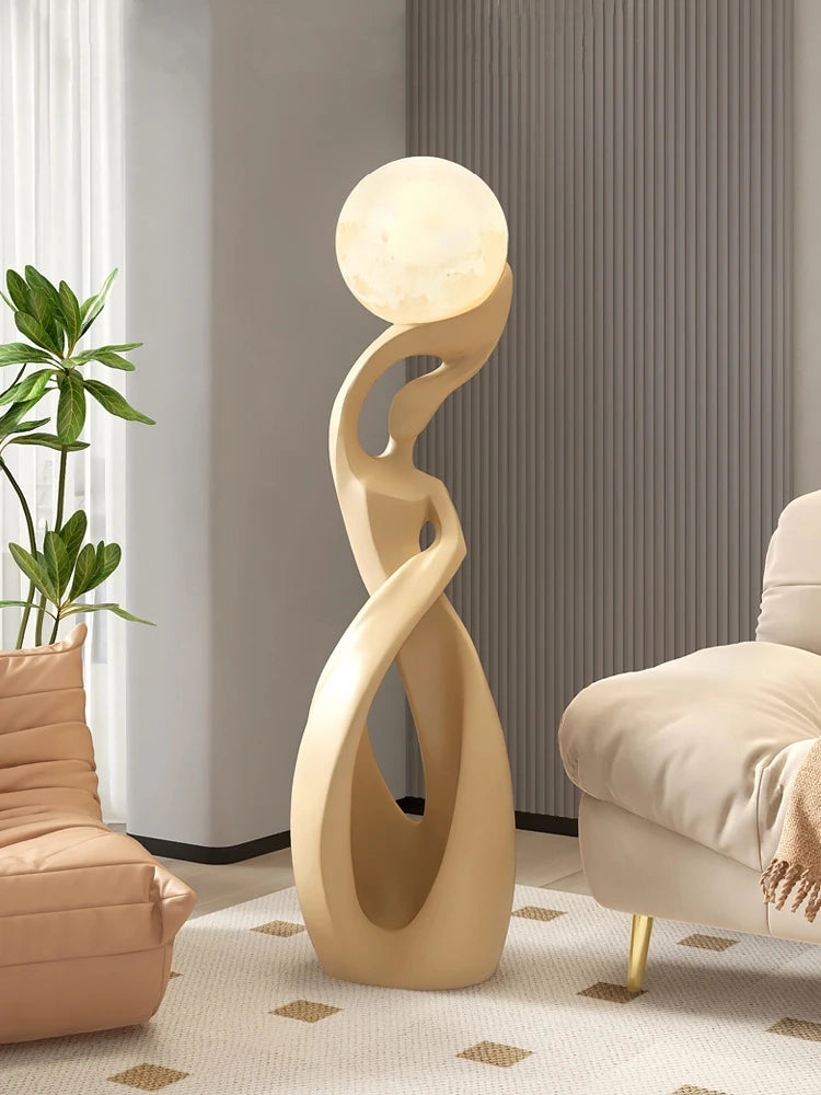 Lunar Embrace Floor Sculpture