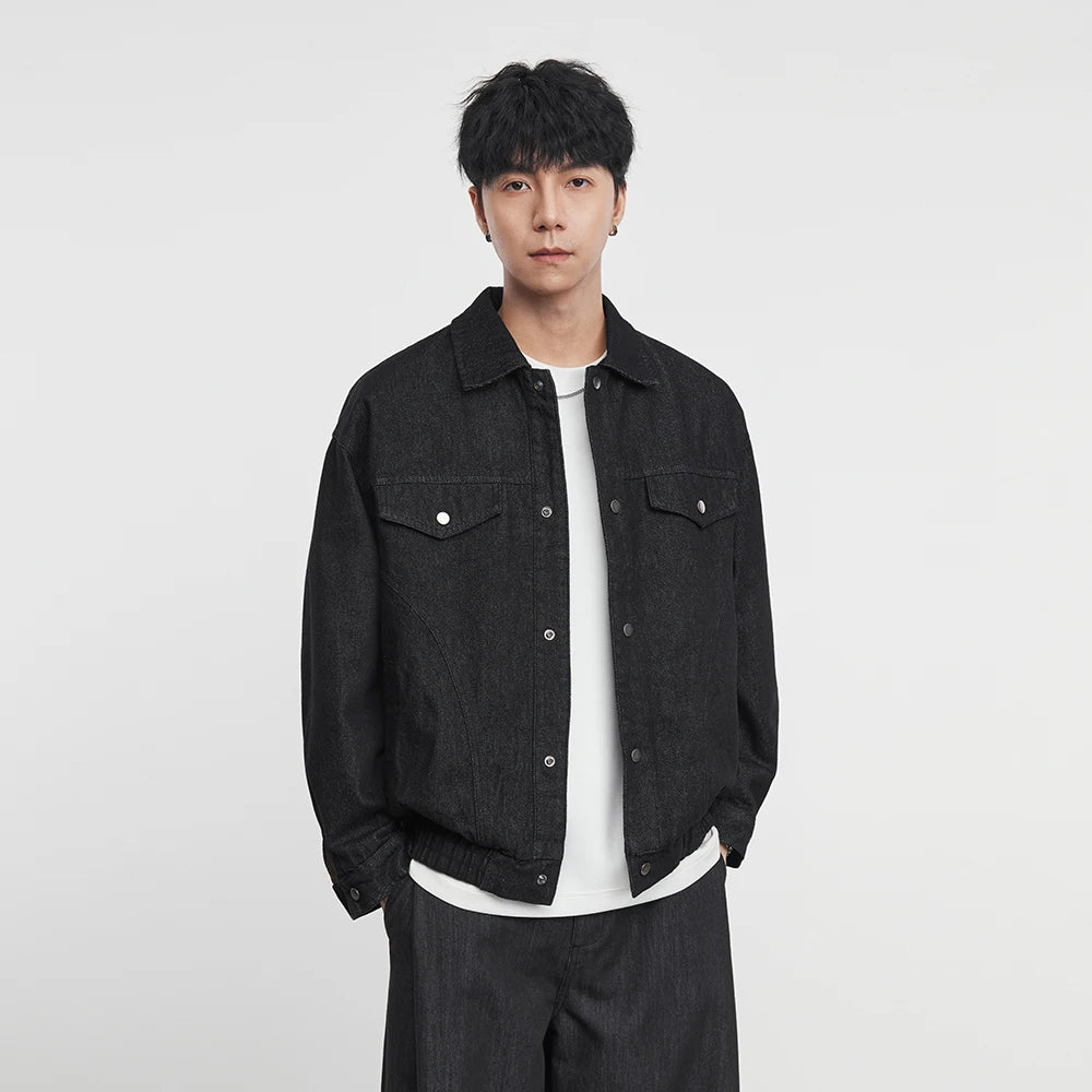 Washed Denim Work Jacket