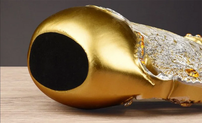 The Grace Pair - Geometric Swan Sculpture Set in Modern Resin