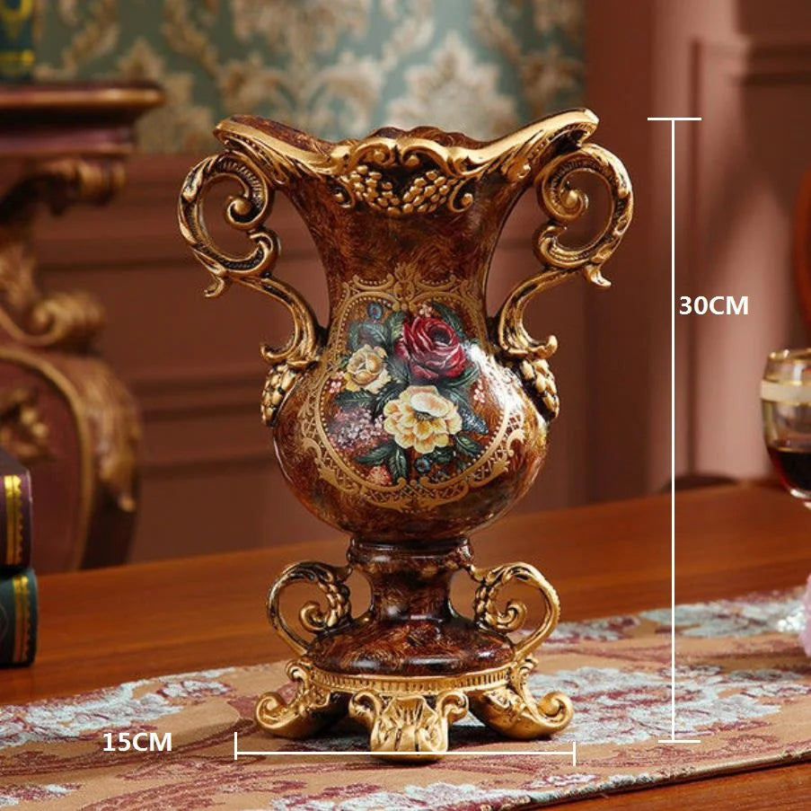 European Resin Table Vase