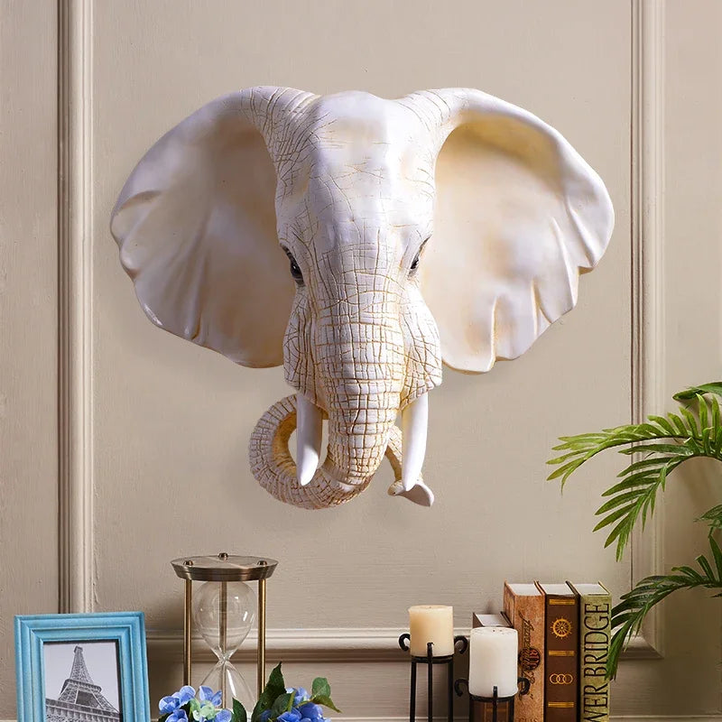 ELEPHANT HEAD WALL SCULPTURE