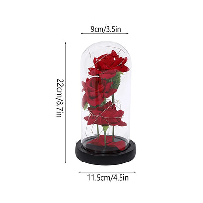 Agape Roses™ - Encased Rose Light Display