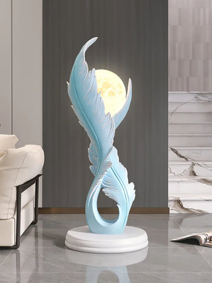 Luminous Ascent Feather Sculpture