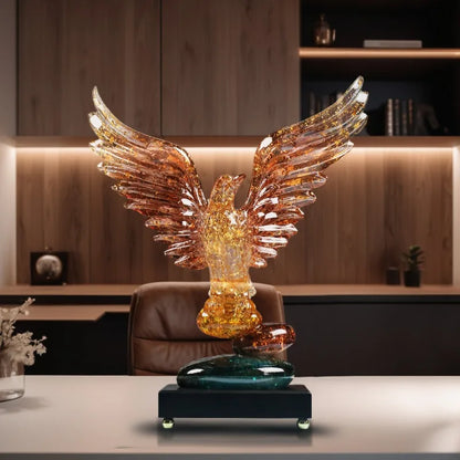 Transparent Resin Eagle Sculpture